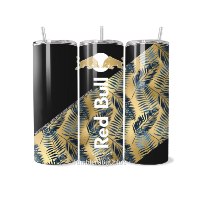 Energy Gold & Blue Leaves