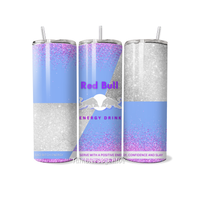 Energy Blue With Pink Glitter